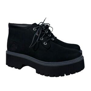 Timberland Stone Street Mid Lace Up Waterproof Platform Boots 8 Workwear Outdoor